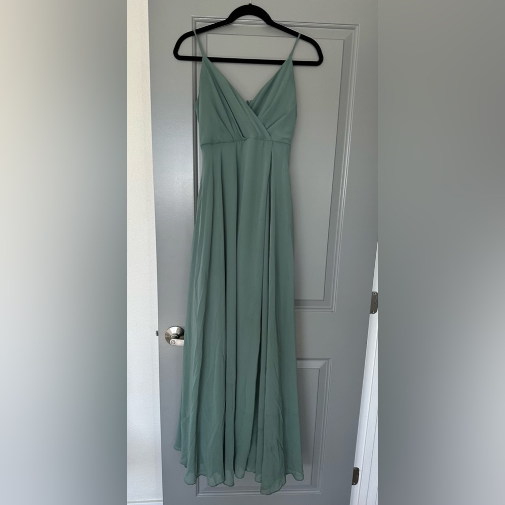 Birdy Grey Kaia Dress Chiffon Sea Glass - xs unaltered